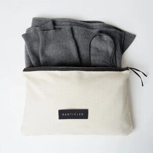 Cloud Nine Cashmere Travel Set in Heather Charcoal